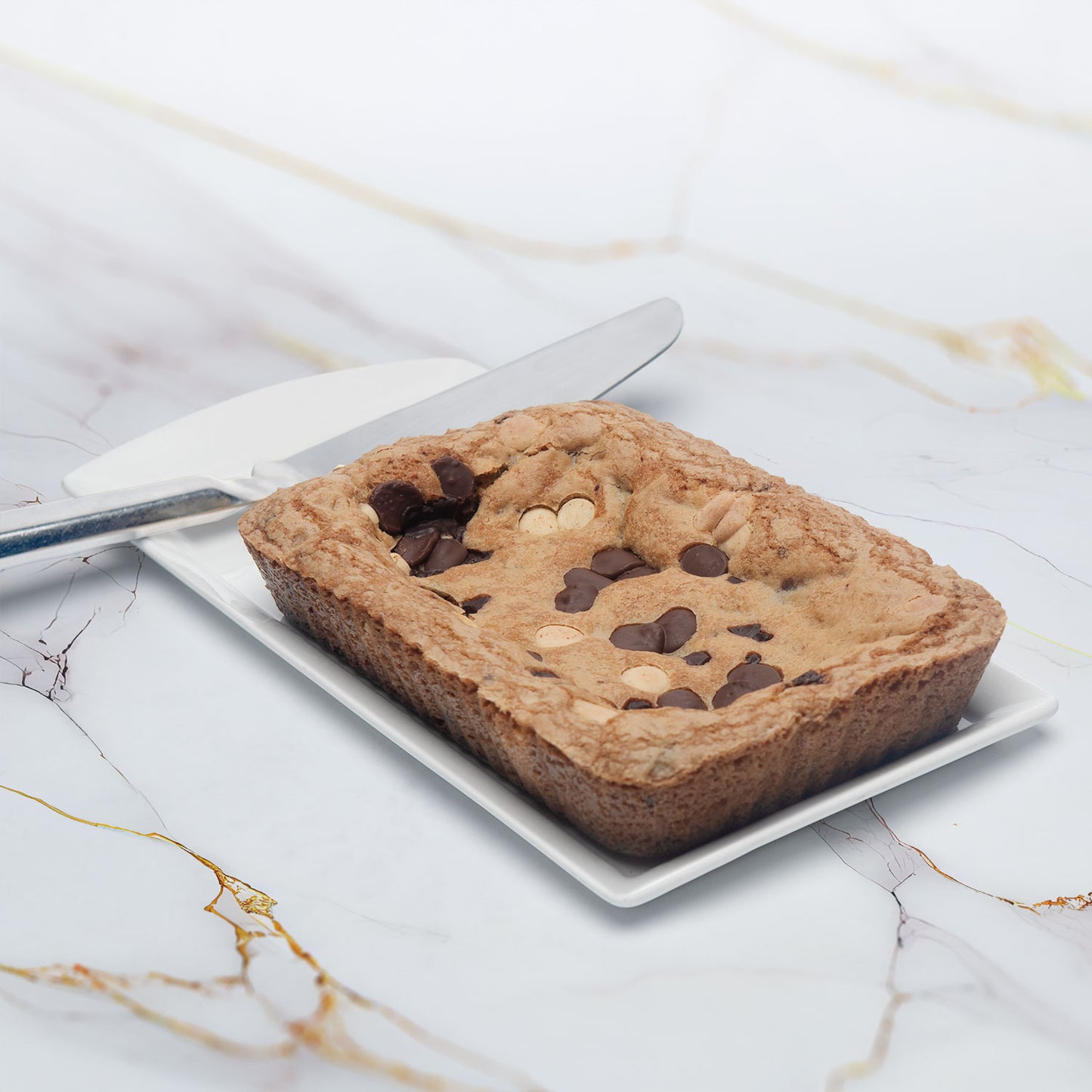 Triple Chocolate Chunk Cookie Cake