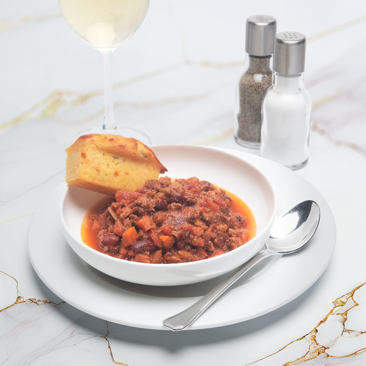 Beef Chili with Corn Bread