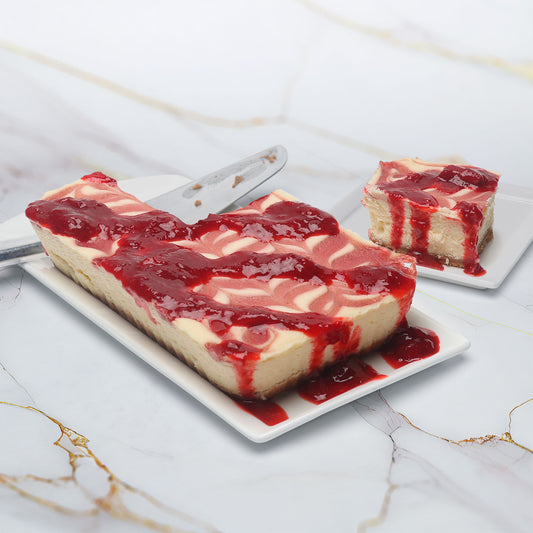 Gâteau au fromage et aux fraises